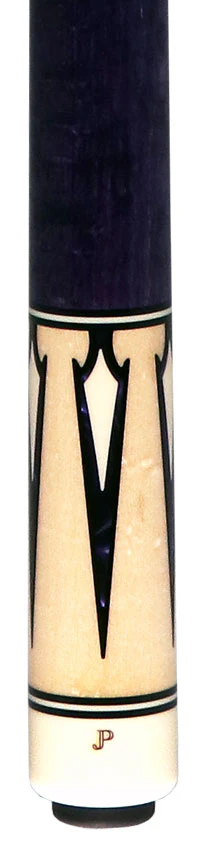 J Pechauer JP14T JP T Series No Wrap Pool Cue - No-Stained Maple with Purple Pearl Points - Image 2