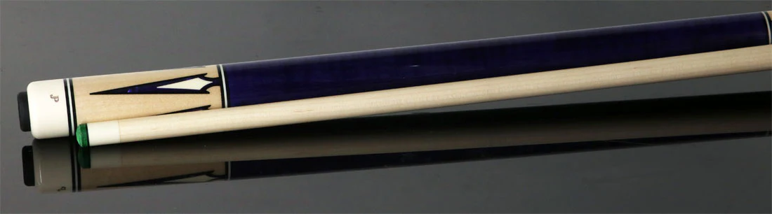 J Pechauer JP14T JP T Series No Wrap Pool Cue - No-Stained Maple with Purple Pearl Points - Image 3