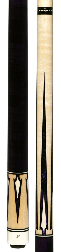 J Pechauer JP14T JP T Series No Wrap Pool Cue - No-Stained Maple with Purple Pearl Points - Image 5
