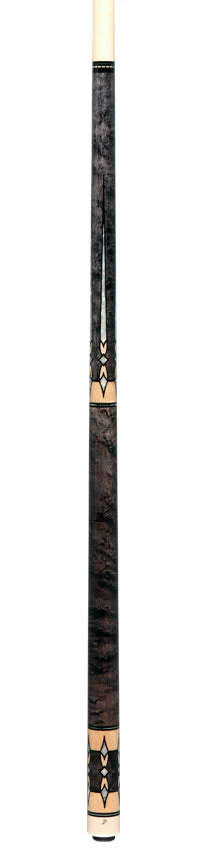 J Pechauer JP24T JP T Series No Wrap Pool Cue - Smoke-Stained Maple with Pearl Point Inlays - Image 6
