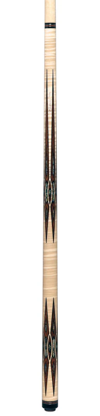 Pechauer Limited Edition Birdseye Maple with Brownheart Points and Abalone Inlays Pool Cue - PL37 - Image 6