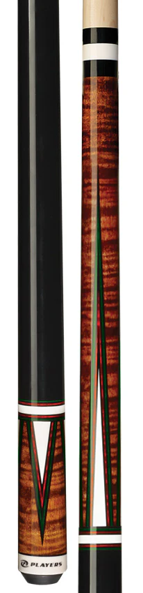Players C-811 Classic Series Pool Cue - Antique Brown Maple with 4 Overlay Points - Image 3