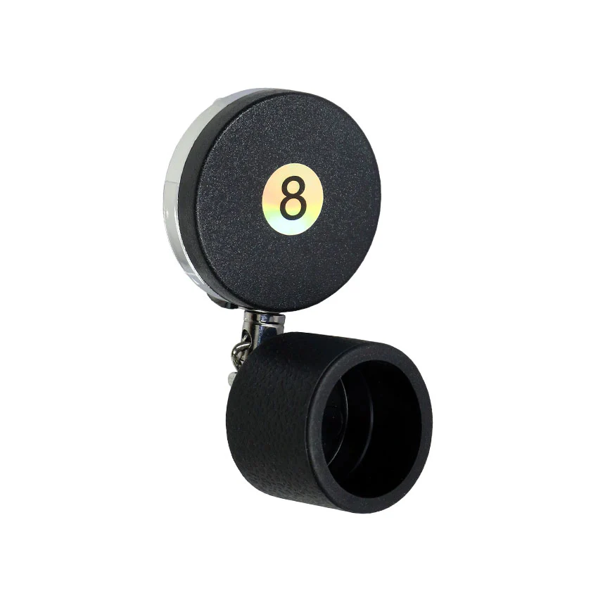 Poolgods Retractable Chalk Holder - Circle 8 Ball