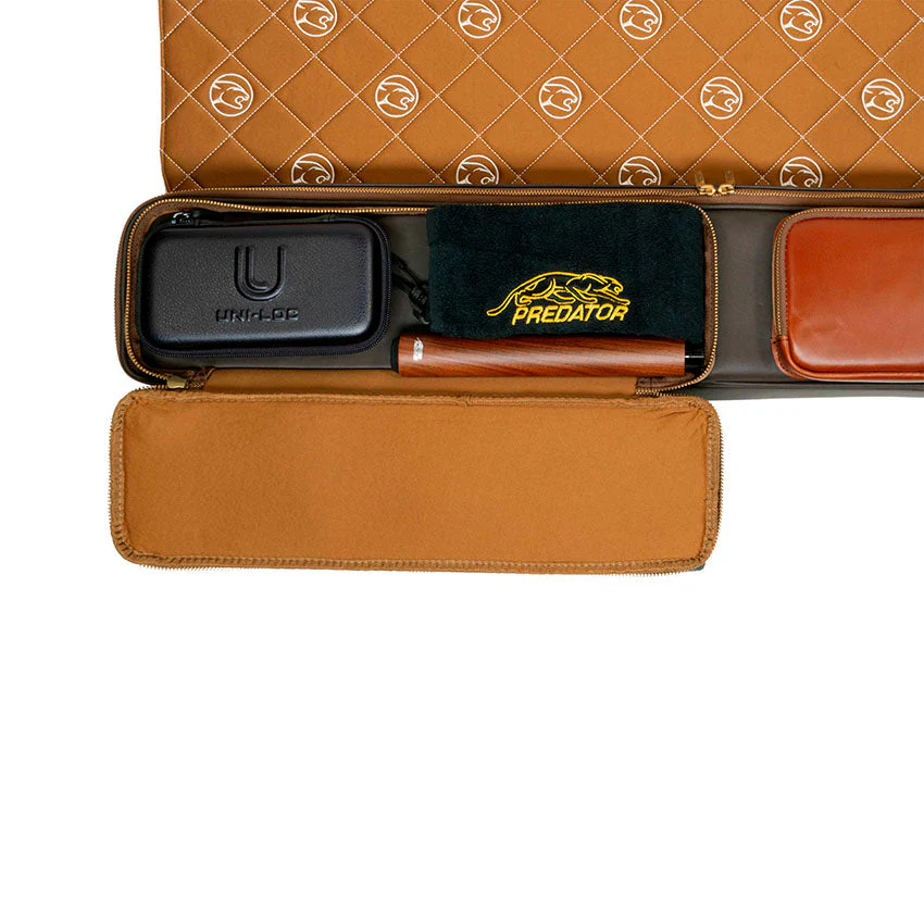 Predator Limited Edition Legacy 3x5 Soft Cue Case - Light Brown - Image 7