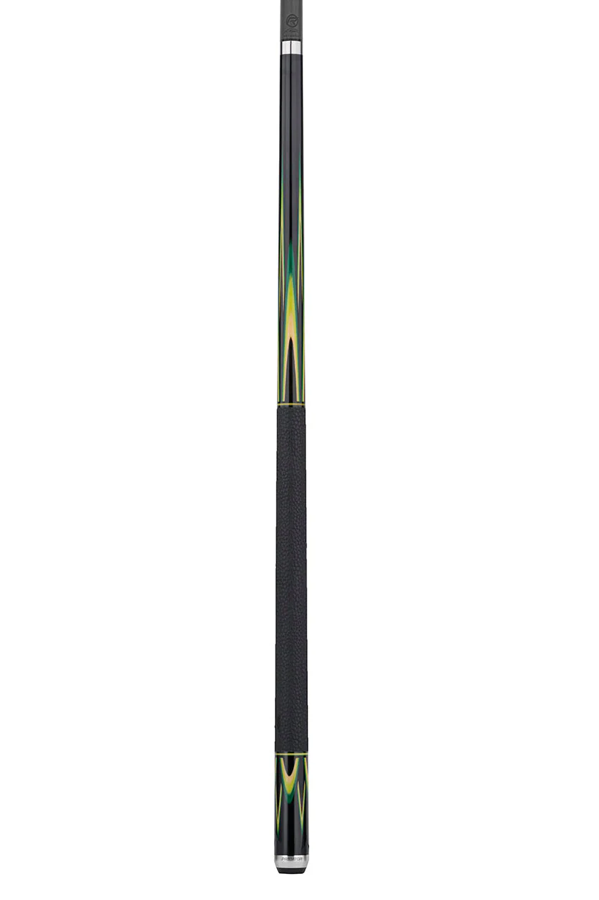 Predator Sang Lee 2-2 Black with Green / Maple / Ebony Butterfly Points Limited Edition Pool Cue - Radial with Luxe Leather Wrap - Image 8