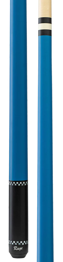 Rage RG03 Wrapless Pool Cue - Highway Blue with Checkers - Image 3