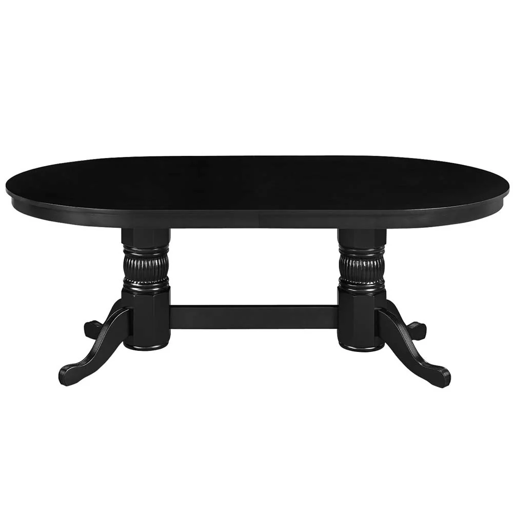 Ram Gameroom Poker Table with Dining Top 84" Black - Image 2