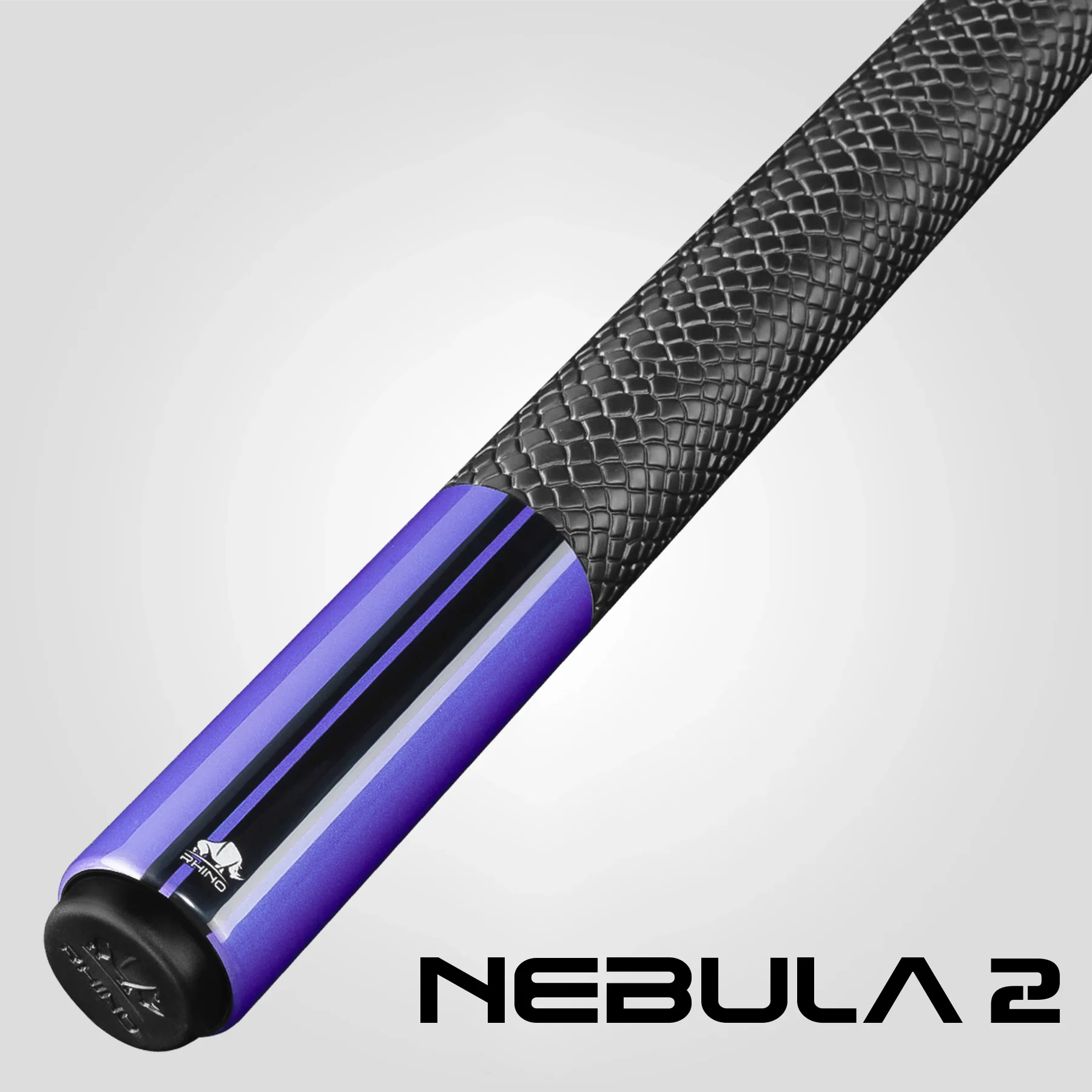 Rhino RCNEB2SWPU Nebula 2 Pool Cue with Sport Wrap - Amethyst Purple - Image 3