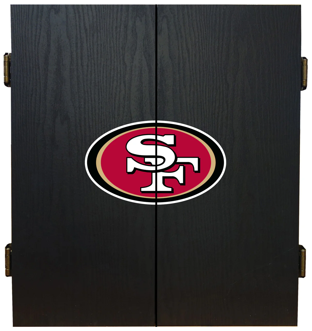 San Francisco 49ers Dartboard Cabinet Set Fan's Choice