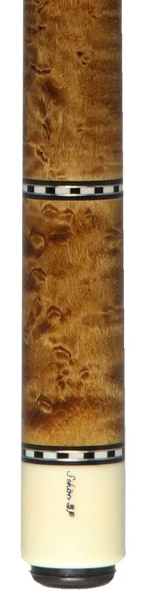 Schon STL1 Full Dark Stained Birdseye Maple Pool Cue - STL1SPBEDS2 - Image 4