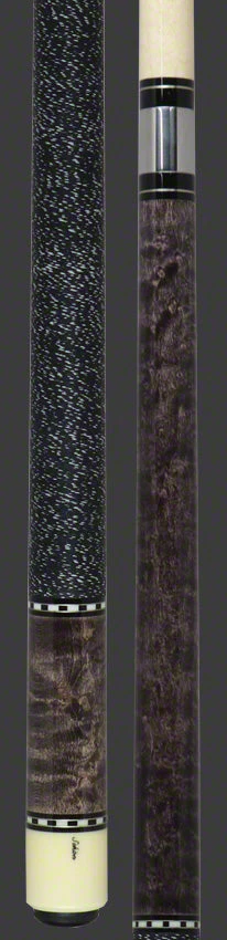 Schon STL1GRAY Pool Cue - Gray-Stained Birdseye Maple - Image 3