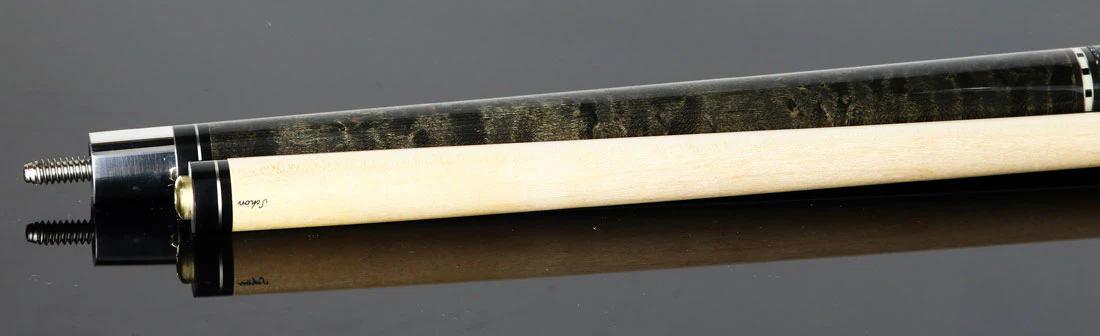 Schon STL1GRAY Pool Cue - Gray-Stained Birdseye Maple - Image 6