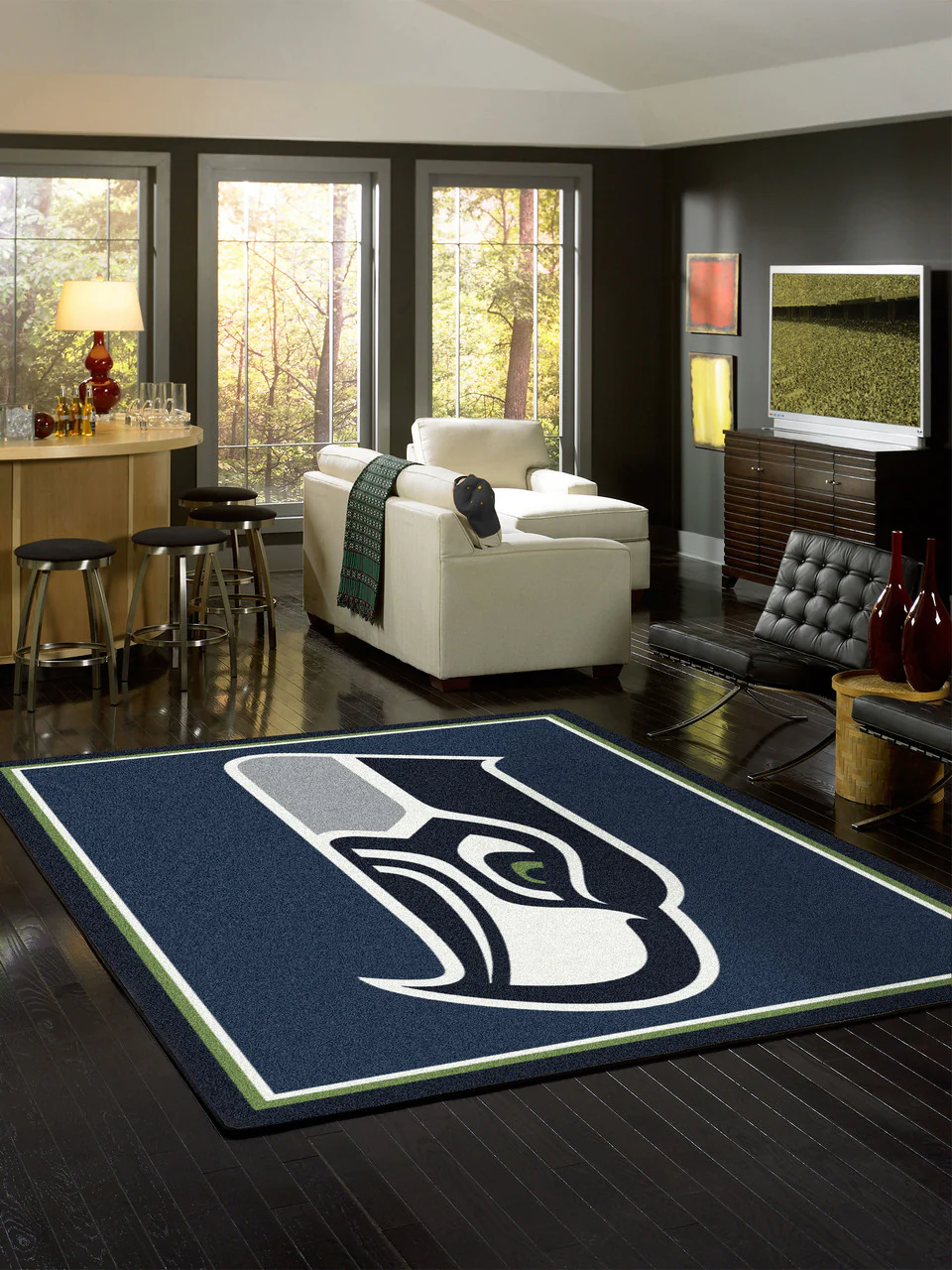 Seattle Seahawks Rug Team Spirit - Image 3