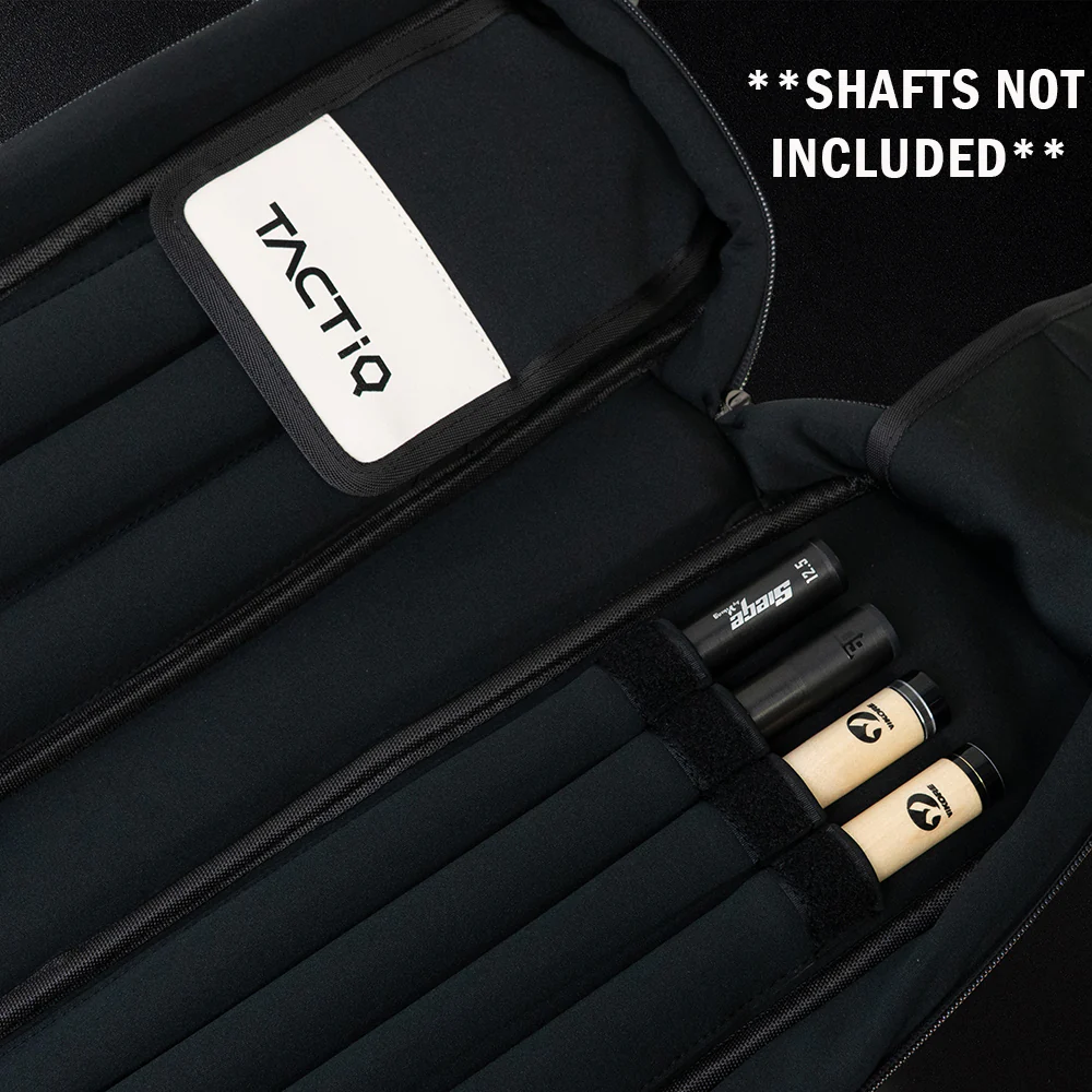 TACTiQ Flux Series 3x4 Soft Cue Case - Black/Gray - Image 3