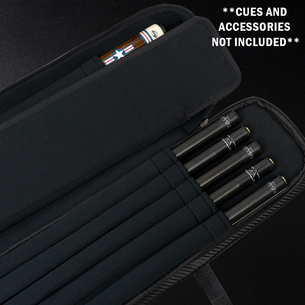 TACTiQ Nexus Series 4X5 Hybrid Soft Cue Case - Black/Gray - Image 3
