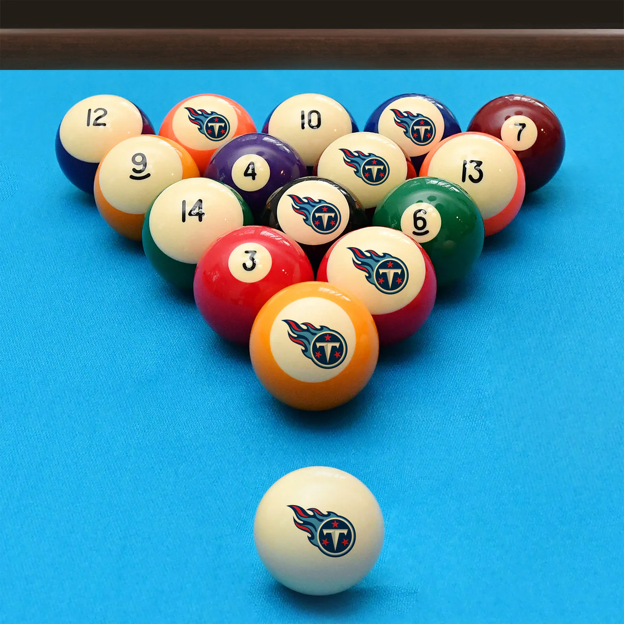 Tennessee Titans Pool Balls - Retro Balls Set - Image 2