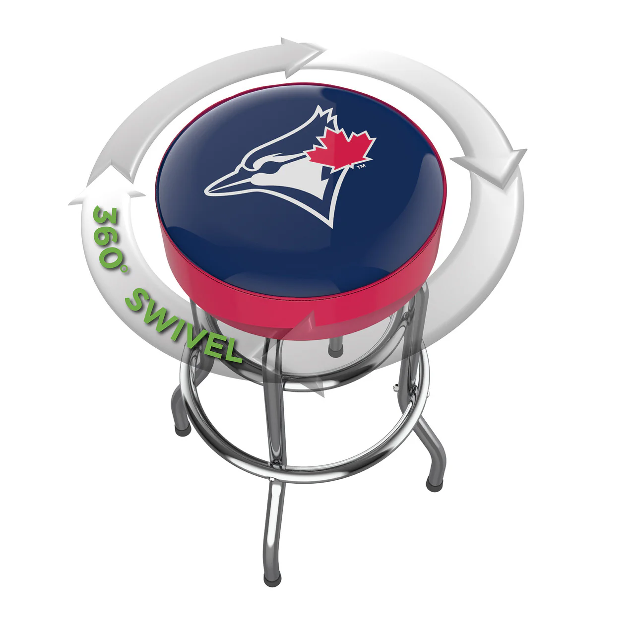 Toronto Blue Jays Bar Stool Chrome - Image 3