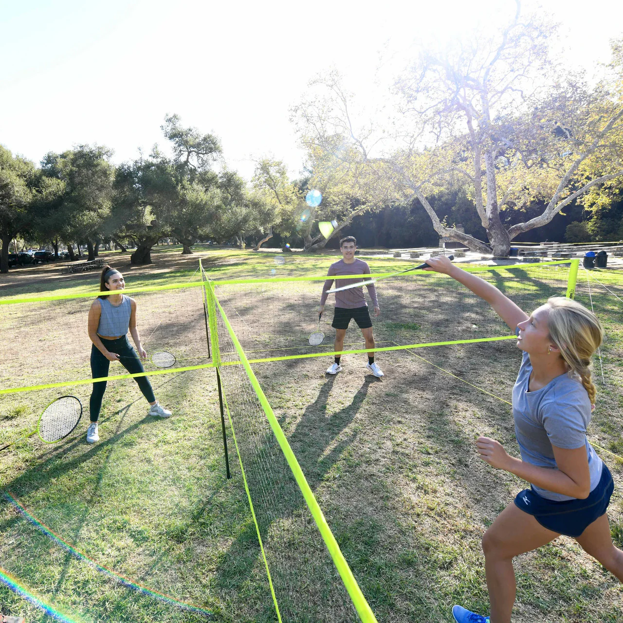 Triumph 4 Square Volleyball and Badminton Combo Set - Image 7