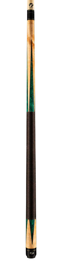 Viking Bedlam Series Cue - Khaki Stain and Green Commando Pearl - BE0304 - Image 4
