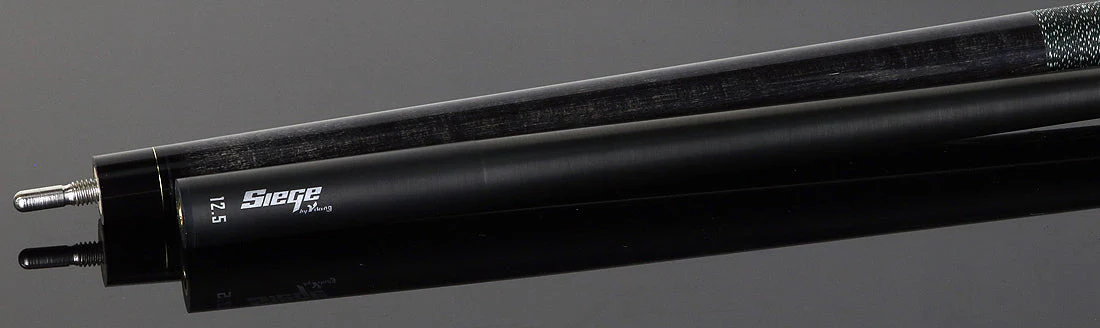 Viking Bedlam Series Smoke-Stained Maple with Galaxy Shimmer Pearl Play Cue with 12.5mm Siege Carbon Fiber Shaft - Image 4