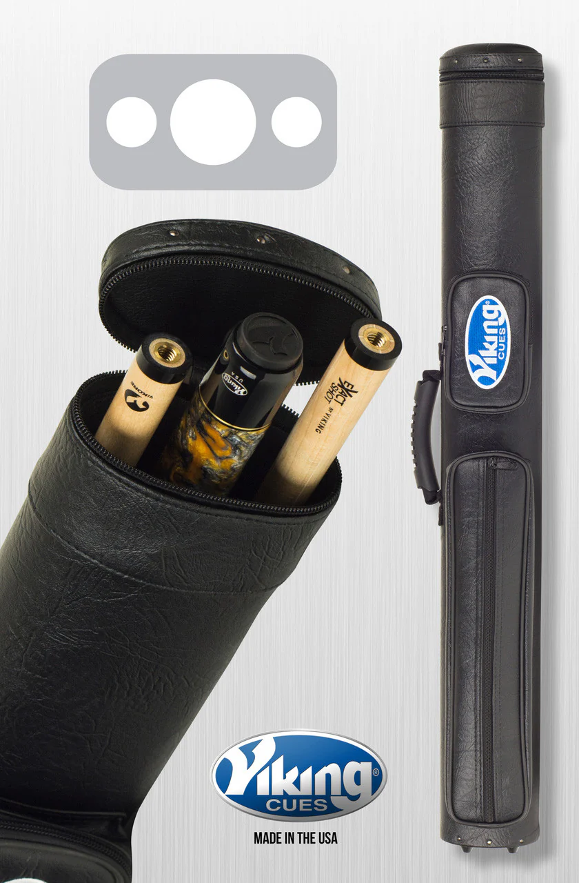 Viking Pro 1x2 Hard Cue Case - Black - Image 2