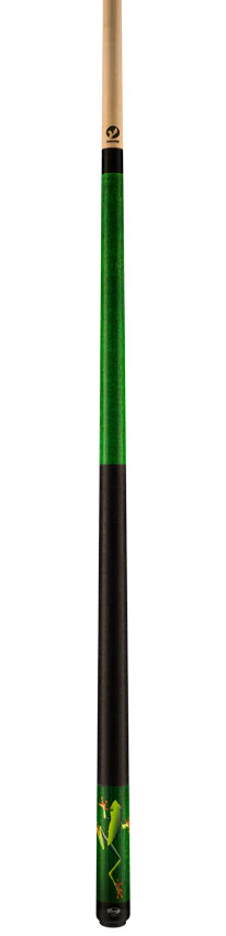 Viking DE0203 De-Cues Series Play Cue - Emerald Stained Northwood Maple with Tree Hugger Frog - Image 4
