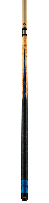 Viking HL0304 Helix Series Play Cue - Khaki Stained Bridseye Maple with Black and Blue Premium Pearl - Image 4