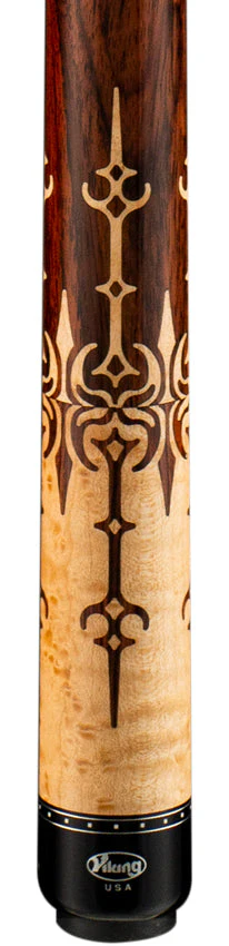 Viking MT0604 Motore Series Play Cue - Khaki-Stained Birdseye Maple with East Indian Rosewood Inlays - Image 2