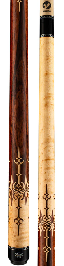 Viking MT0604 Motore Series Play Cue - Khaki-Stained Birdseye Maple with East Indian Rosewood Inlays - Image 3