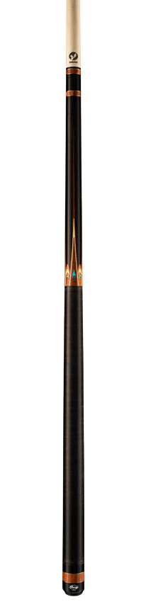 Viking OV0600 Ovation Series Play Cue - West African Ebony with Pau Ferro and Turquoise Inlays - Image 4