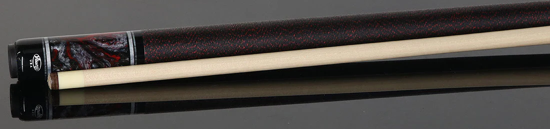 Viking TW0211 Twilight Series Play Cue - Smoke-Stained Curly Maple with Crimson Storm Premium Pearl - Image 3