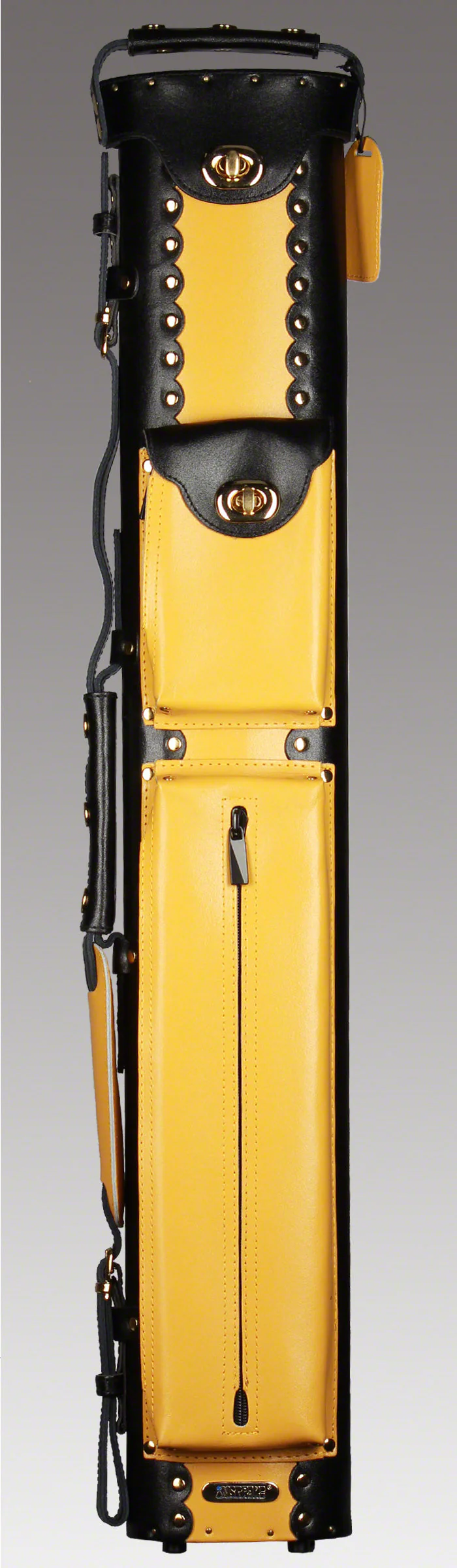 Instroke Geo Series 3x5 Hard Cue Case - Black/Yellow - Image 2